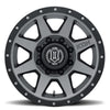 SILVERADO/SUBURBAN/SIERRA 2500HD  (17×8.50) 4 x TITANIUM REBOUND HD 8×6.5 +13 OFFSET