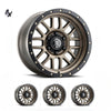 BRONCO (17×8.50) 4x ALPHA BRONZE 6×5.5″ (0 OFFSET)