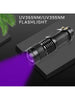 365nm UV Flashlight Black Light LED Ultra Violet Small Flashlights Pet Stains Scorpions Fluorescent Detector (No Battery Included)