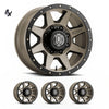 RAM 2500 (17×8.50) 4 x BRONZE REBOUND HD 8×6.5 +13 OFFSET