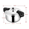 Kitchen Flower Stainless Pressure Cooker 5L