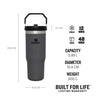 STANLEY CLASSIC ICEFLOW FLIP STRAW TUMBLER | 0.8L | 30 oz