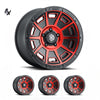 RAM 1500 (17×8.50) 4x VICTORY SATIN BLACK WITH RED TINT 6×5.5″ (0 OFFSET)