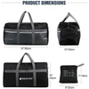 Travelest Extra Large Light Weight Foldable Duffel Bag 96L - Black