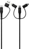 Pawa All-in-1/1.2M Braided Cable - Black
