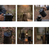 Campingmoon Stainless Steel Bonfire Kettle - 1.5L (Black)