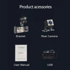 Crony S11 Three-Camera 1920*1080 pushbutton dashcam 1080P DVR Dashcam Front Indoor and Rear View Camera Driving Recorder