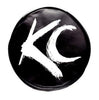 KC HILITES | 6″ LIGHT COVER KC LOGO | BLACK & WHITE | PAIR