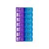 Travelest 7 Day Pill Case with 14 Compartments Blue/Purple
