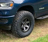 FUEL | D698 KICKER | 17X9 6X5.5 1MM OFFSET | MATTE GUN METAL/BLACK BEAD RING