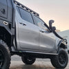 HILUX REVO 2015+ STEEL SIDE STEPS & RAILS