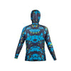 Camouflage Lycra Blue-Green Suit
