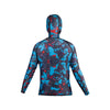 Camouflage Lycra Blue-Red Suit