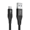 Porodo Braided USB-A to Type-C (3A 2.2m)