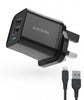 Porodo Dual Port Wall Charger 2.4A With 1.2m Lightning Cable