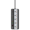 Porodo 3000W | 5AC Universal Power Strip with 9 USB Ports (6C + 3A)