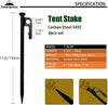 Campingmoon 8 Pieces Nail Pegs Carbon Steel - 30 cm