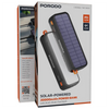 Porodo Solar-Powered 20000mAh Power Bank - Black