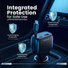 Powerology Cyber 81W USB - C Retractable Car Charger