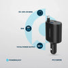Powerology Type-C Retractable Car Charger