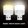 Mini USB LED Plug Lamp Portable Eye Protection Book Reading Light Small Round Car Bulb Computer Mobile Power Lamps (Express Delivery)