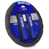 Sparco Steering Wheel Cover+Shoulder Pads Blk/Blu