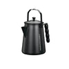 Campingmoon Stainless Steel Bonfire Kettle - 1.5L (Black)