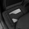 CAT Chrome Mats 4 Pcs Black Silver Pvc