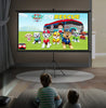 Crony 120 Inches Tripod Projector Screen with Stand, Portable Foldable Projection Movie Screen Fabric