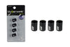 Hypersonic Tire Valve Caps Black