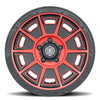 RAM 1500 (17×8.50) 4x VICTORY SATIN BLACK WITH RED TINT 6×5.5″ (0 OFFSET)