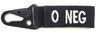Blood Type Black Keychain