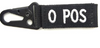 Blood Type Black Keychain