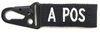 Blood Type Black Keychain