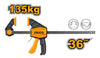 Ingco - Quick Bar Clamps HQBC36803