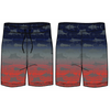 Guy Harvey Men's Ocean Stripe 7' Swim Trunk - Estate Blue